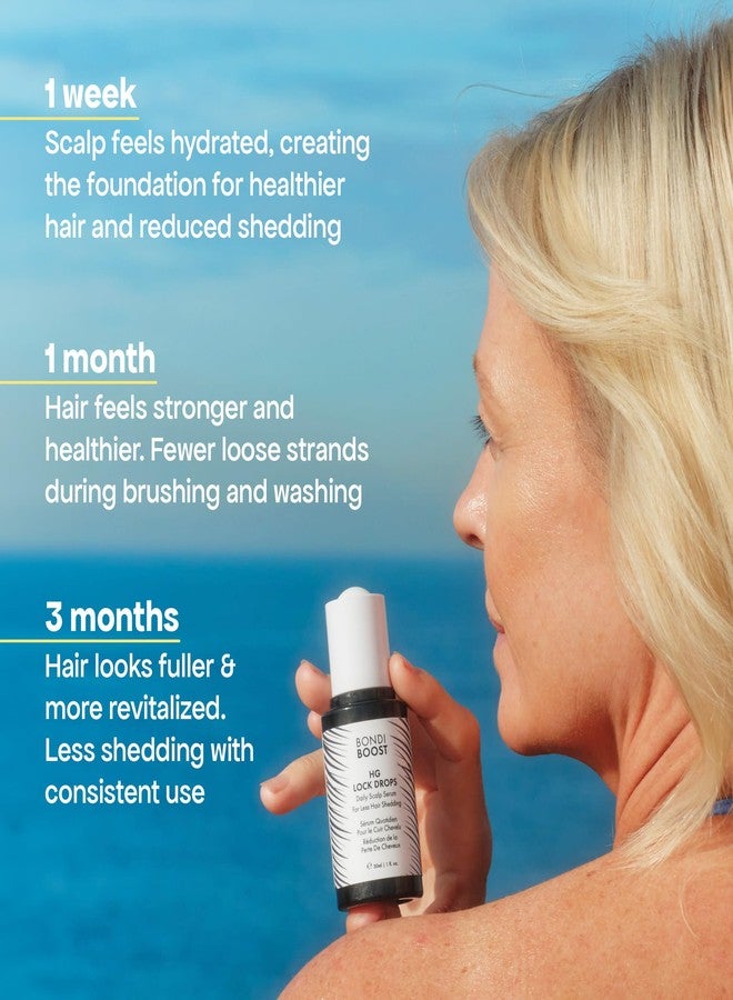 BondiBoost HG Lock Drops Daily Hair Serum (60ML) – Non-Greasy, Reduces Hair Thinning, Stimulates Scalp, Supports Thicker Fuller Hair – Vegan, Color-Safe, Lightweight for All Hair Types & Textures - Image 4